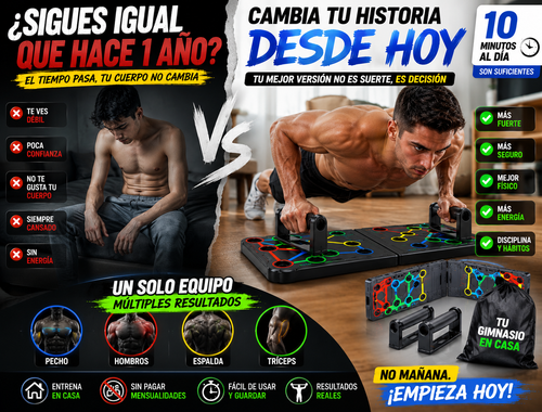 Tabla de flexiones multifuncional (Push Up Board).3