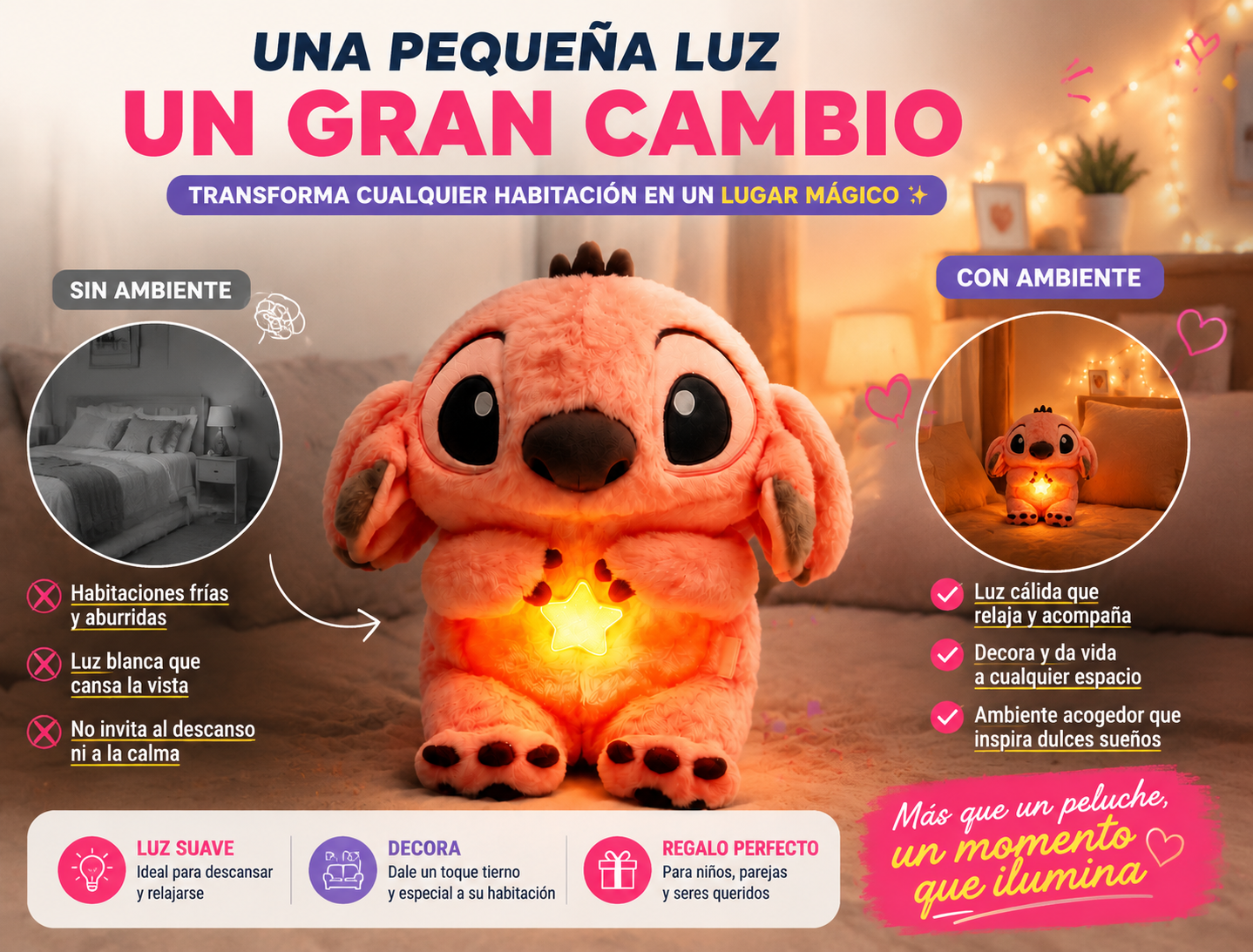 Rosa Stitch Que Respira Luz Sonido3