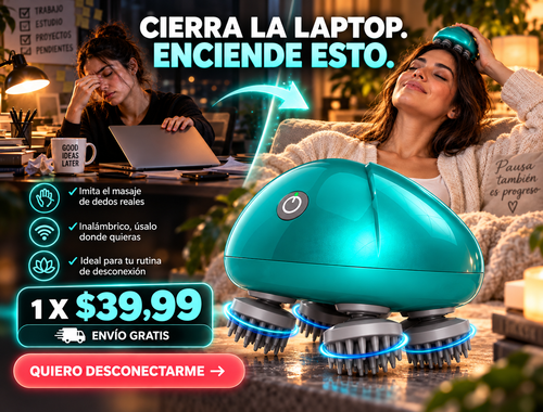 Masajeador Electrico Para El Cuero Cabe 2