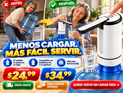 DISPENSADOR DE AGUA ELECTRICO PEGABLE 3