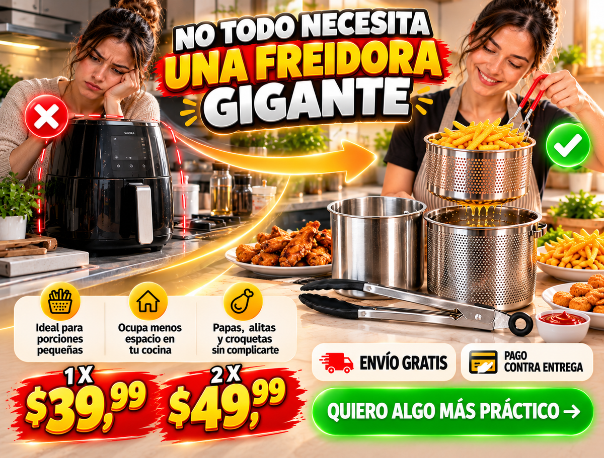 Set Mini Freidora Y Pinza 3