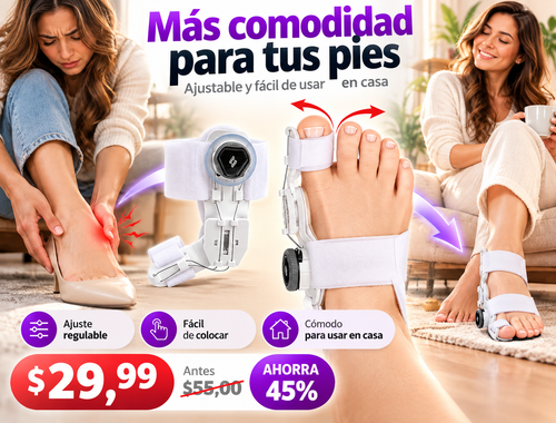 Corrector ajustable para juanetes