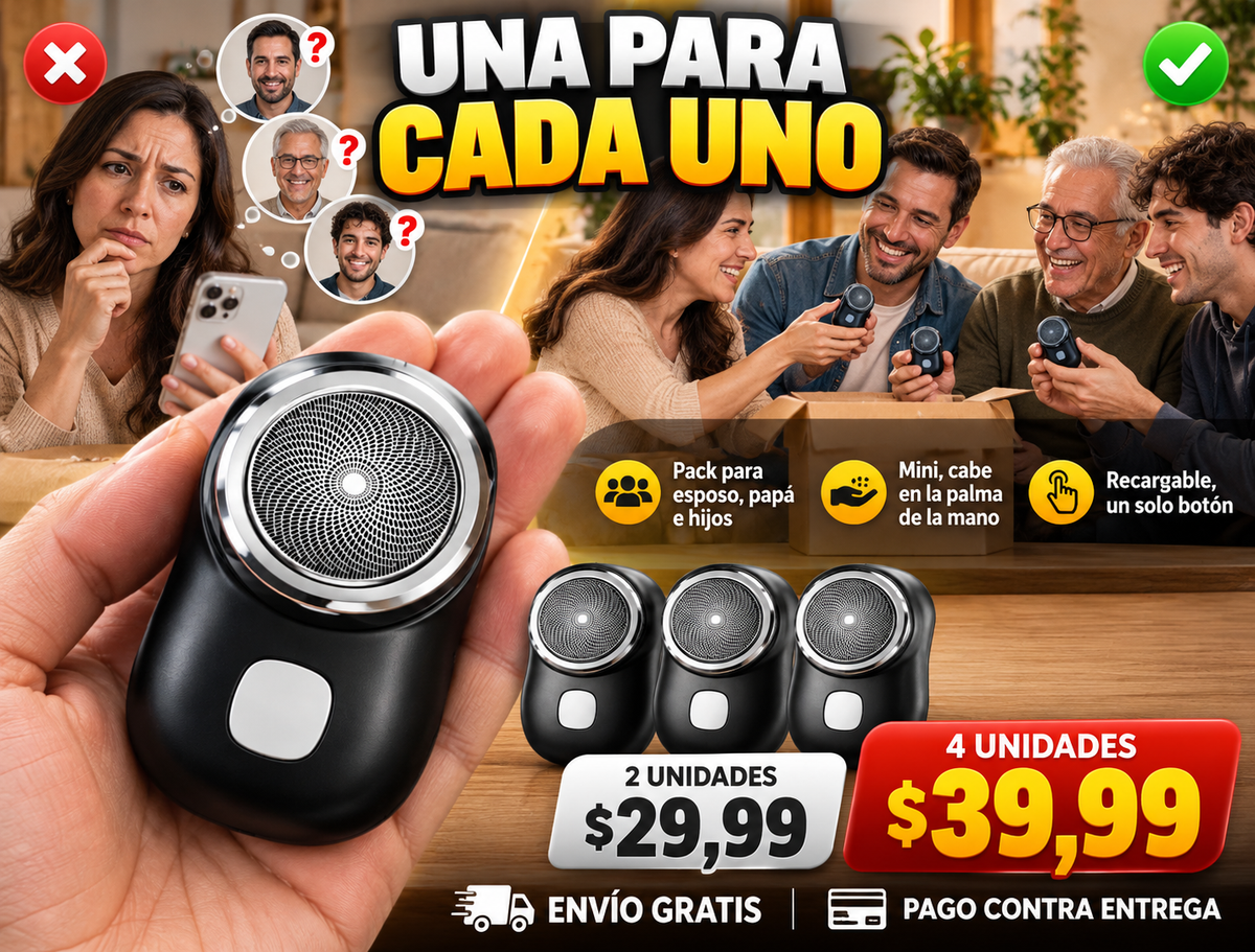 Mini Afeitadora Electrica Portátil 2