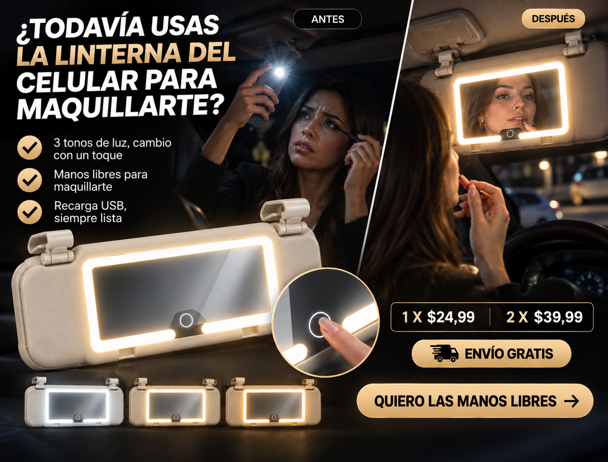 Espejo Led Para Auto Carro 3