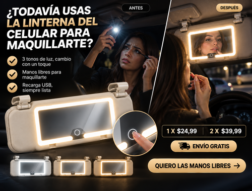 Espejo Led Para Auto Carro 3