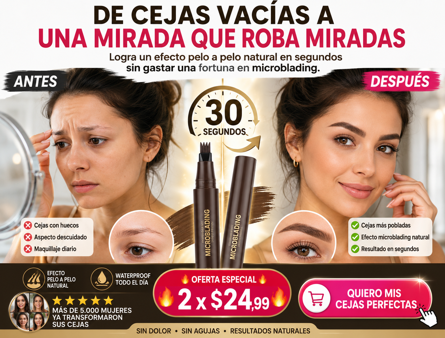 Lápiz de Cejas Microblading 4D4
